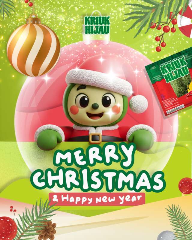 Merry Christmas 🎄✨

Natal mengajarkan kita bahwa kebahagiaan tumbuh
saat kita berbagi—bukan hanya hadiah, tapi perhatian.

Untuk setiap momen keluarga,
Kriuk Hijau menemani dengan cemilan sehat
yang bisa dinikmati bersama, tanpa rasa khawatir.

🤍 Selamat Natal dari kami.

#kriukhijau
#merrychristmas
#natal2025
#cemilansehat