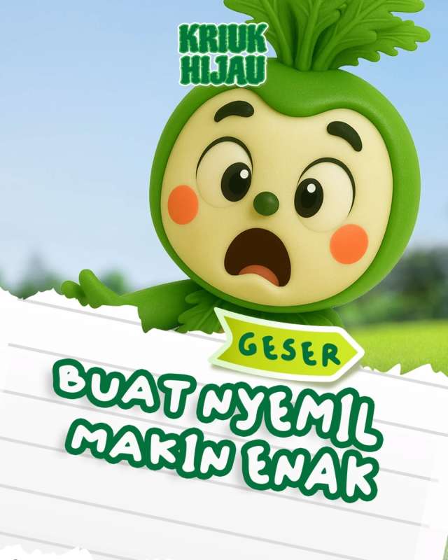 Kalian Tau gak?

buat nyemil jadi enak tuh gampang baget.

Pilih aja Kriuk Hijau pasti ngerasain enaknya rumput laut gak amis...

Coba deh cari tau...

#kriukhijau #cemilansehat #rumputlautnyagakamis